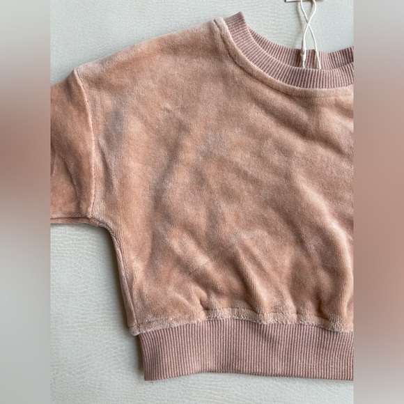 Quincy Mae Velour Sweatshirt 0-3months - Picture 15 of 16